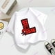 thumbnail image 4 of Vestido de verano de moda 2024, camiseta de algodón con cuello redondo, ropa para niña y niño, disfraz de dibujos animados Kawaii de Spider-Man con letras AZ, camiseta de moda, 4 of 5