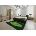 thumbnail image 5 of Ahgly Company Machine Washable Indoor Rectangle Transitional Dark Lime Green Area Rugs, 7' x 9', 5 of 7