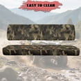 thumbnail image 4 of ZIATUBLES 2-Pack UTV Seat Covers with Dark Camouflage Print, Waterproof Scratch-Resistant Polyester Protectors for Kawasaki Mule Bench Seats, Easy to Clean UTV Decor Accessories Part, 4 of 8