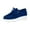 Blue, variant on Lovskoo 2024 Women's Platform Shoes Solid Color Lace-Up Wedge Loafers Comfort Shoes Black