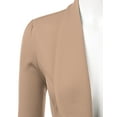 thumbnail image 4 of Doublju Women's Lightweight Thin 3/4 Sleeve Open Front Blazer with Plus Size, 4 of 4