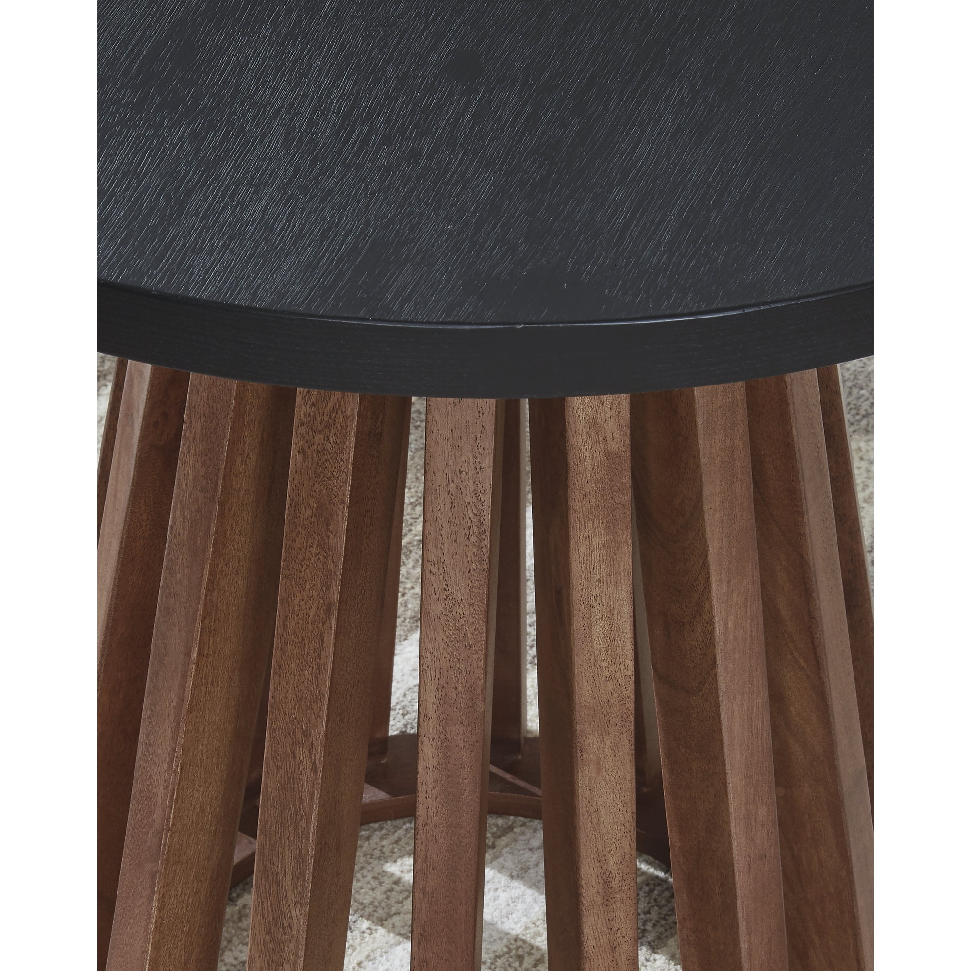 Signature Design by Ashley Kallari End Table, Warm Brown & Black