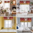 thumbnail image 5 of Pig Sunflowers Valance Curtain for Windows Yellow Flower Bee Farms Animal Oil Painting Rod Pocket Curtain Valances Short Window Treatments Panels for Kitchen Bathroom Laundry Basement 60 x 18 Inch, 5 of 9