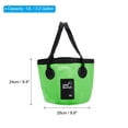 thumbnail image 2 of Uxcell 12L Collapsible Bucket, Travel Portable Water Storage Container Green, 2 of 6