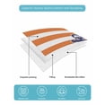 thumbnail image 5 of Quilts Twin Size, Anchor Orange Soft Comforter Bedding Set for Bed, Modern Navy Blue White Striped Nautical Lightweight Quilted Bedspread with Pillow Cover(2 Pieces) for All Season, 68x86 Inch, 5 of 6