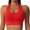 Red, variant on SEARCHI Sexy Sports Bra Women Push Padded Cutout Workout Yoga Bra Sports Bras Women High Support