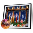 thumbnail image 2 of Cuadros Decorativos 5D DIY Navidad ronda completa diamante pintura Rhinestone festivo (NH748) Sywqhk Nuevos Originales, 2 of 9
