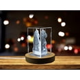 thumbnail image 3 of Gorgeous Crystal Chess Knight Gift | 3D Engraved Chessman Figurine, 3 of 7
