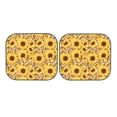 thumbnail image 4 of Picia Abstract Leopard Print Sunflower 2 Piece Car Windshield Sun Shade Foldable | Foldable Sun Shield for Front Window Blocks UV Rays and Keeps Your Vehicle Cool-Medium, 4 of 7