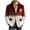 Red, variant on Long Mens Coat for Men Corduroy Print Ceremonial Dress Pocket Button Party Coat