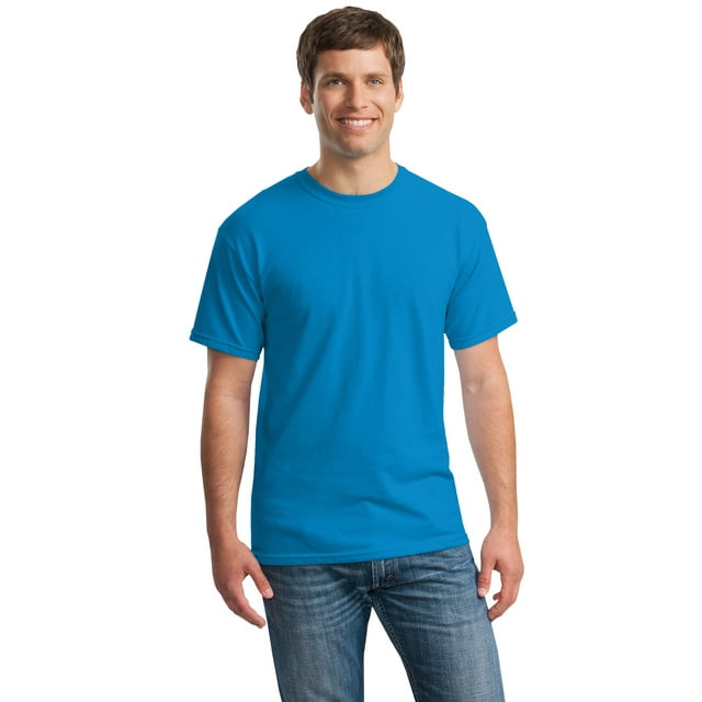 Gildan T-Shirt Col Rond en Coton Épais à Manches Courtes pour Hommes - 5000
