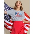 thumbnail image 2 of Love America W Banners T-Shirt Women -Image by Shutterstock, Female Medium, 2 of 4