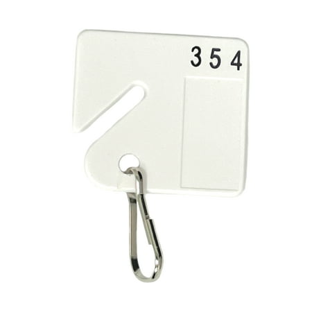 

Lucky Line 259400 Square Notch Number Tags White 100 Pack Sequence 301-400