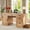 Walnut, variant on Executive Desk with File Drawers, 55'' Farmhouse Desk Modern for Adult Home Office, White
