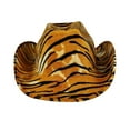 thumbnail image 2 of MUXiin Cowboy Hats for Kids Children's Animal Print Casual Style Denim Cap Suitable for Ages 5 10 for Stage Performances, 2 of 7