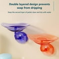 thumbnail image 4 of 100Fens Shape Wall Mount Soap Dish With Elegant Plastic Suction Bar Soap Hanging Soap Case For Shower Wall Plastic Soap Dish, 4 of 4