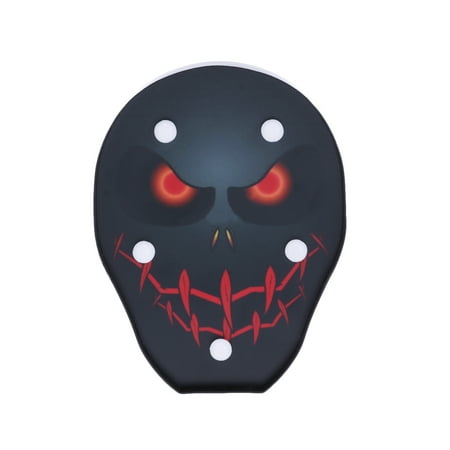 

OUNONA Halloween Decoration Use Light Black Color Skull Shape Pattern Night Light No Battery Included