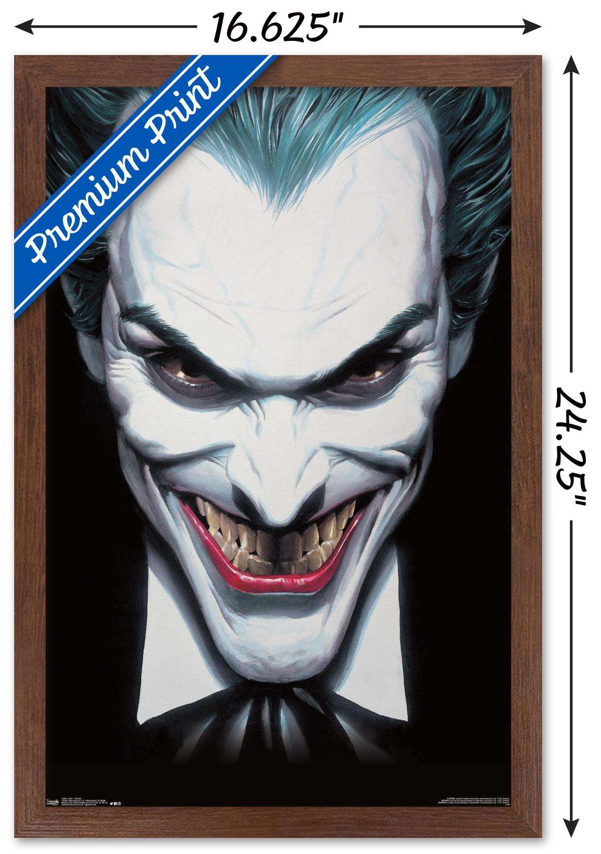 DC Comics - The Joker - Portrait Wall Poster, 14.725" x 22.375", Framed