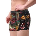 thumbnail image 3 of KLL Stained Glass Floral Cake Men's Cotton Boxer Briefs Underwear-X-Large, 3 of 7