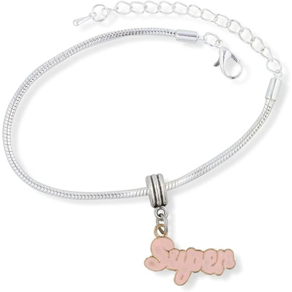 EPJ Bracelet Charm Chaîne Serpent Super Rose