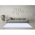 thumbnail image 3 of Ahgly Company Machine Washable Indoor Rectangle Solid Blue Modern Area Rugs, 3' x 5', 3 of 4