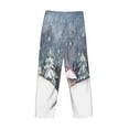 thumbnail image 5 of Kll Mens Pajama Pants For Men,Mens Lounge Pants,Funny Gifts For Men,Men'S Pajama Bottoms-Watercolor Winter Landscape For Christmas, 5 of 9