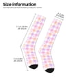 thumbnail image 5 of Bingfone Compression Socks For Women And Men Long Socks For Running Athletic Cycling Nurse-Heart Buffalo Plaid, 5 of 9