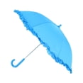 thumbnail image 1 of iRain Kid's Ruffled Umbrella with Hook Handle, 1 of 2