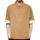 thumbnail image 1 of Camisas Negras Para Hombre Camiseta de manga corta de lino y algodón con cuello Retro para hombre, ropa Tang, placa con hebilla, camiseta informal de lino y algodón transpirable Hanfu para (Khaki, XL), 1 of 6