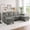 Dark Gray, variant on New 102 Inch Linen Fabric Modular Combination Sofa, L-Shaped Cloud Sofa With Storage Space Under The Sofa, Diy Combination For Living Room Use