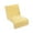 Yellow, variant on Plush Seat Cushion with Backrest for Chairs, Sofas & Recliners - Thick Non-Slip Mat, Straps, Foldable, Polyester Fabric, Soft Filling, Indoor/Outdoor