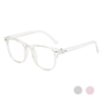 thumbnail image 4 of Blue Light Blocking Glasses Computer Screen Reading Glasses Unisex Lightweight Eyewear Frame Clear Lens Anti Eyestrain and UV Pink, 4 of 4