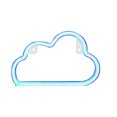 thumbnail image 1 of CAROOTU Cute Cartoon Cloud LED Neon Sign Decorative Lamp Creative Table Light Home Decor Small Night Light, 1 of 7