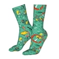 thumbnail image 5 of KLL Funny Animals in Jungle Print Womens Crew Socks Athletic Middle Tube Long Socks Novelty Socks Gifts For Men, 5 of 7