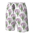 thumbnail image 5 of Naloa Tulips Flowers Men's Beach Shorts, Surfing shorts, Swim trunks, Quick Dry Swim Trunks for Surfing Beach Fun - X-Large, 5 of 9