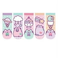 thumbnail image 3 of Pusheen The Cat Ankle Socks - Pusheen Ice Cream Polka Dot Designs - 5 Pairs, 3 of 3