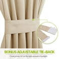 thumbnail image 3 of Cortina opaca de color sólido 52 * 72 pulgadas Beige Ormromra HMHZ696-13, 3 of 6