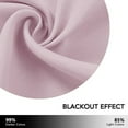 thumbnail image 5 of Voguele Rod Pocket Energy Efficient Blackout Curtain UV Protection Curtains Valance Thermal Insulated Window Drapes Privacy Light Pink-Curtains W:52"x H:84"/ 132cm*213cm-2PCS, 5 of 6