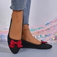 thumbnail image 7 of Taqqpue Women's Flats Shoes Women Casual Round Head Comfy Flats Sneakers Bow Decoration Casual Shoes Loafer Shoes for Women, 7 of 7