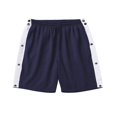 thumbnail image 2 of Elastic Waist Loose Short Pants with Side Buttons  Perfect for Men‘s Summer, 2 of 3