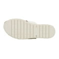 thumbnail image 5 of MIA Kenzy White Buckle Espadrille Platform Athletic Sandals Casual Mid Heel Sandals, 5 of 5