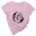 thumbnail image 1 of Camiseta de manga corta con cuello redondo y estampado de jersey suelto de verano para mujer Camiseta/camisa de manga corta con cuello redondo Pompotops hfajkhk141570, 1 of 7