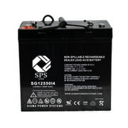 SPS Brand 12V 55 Ah Replacement Battery for Leoch LPL12-55, LPL 12-55 UPS (Terminal i4) (1 Pack)