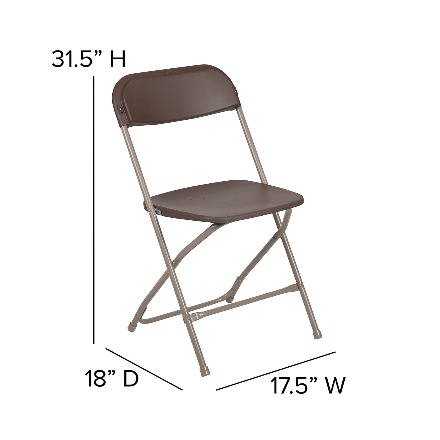 Flash Furniture Hercules Series Plastic Folding Chair White - 6 Pack 650LB Weight Capacity Comfortable Event Chair-Lightweight Folding Chair