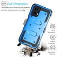 thumbnail image 6 of For Motorola Moto G Power 5G 2024 Case, Takfox Heavy Duty Rugged Defender Full Body Protection Phone Case Cover with Swivel Belt Clip Holster & Built in Screen Protector - Blue, 6 of 9