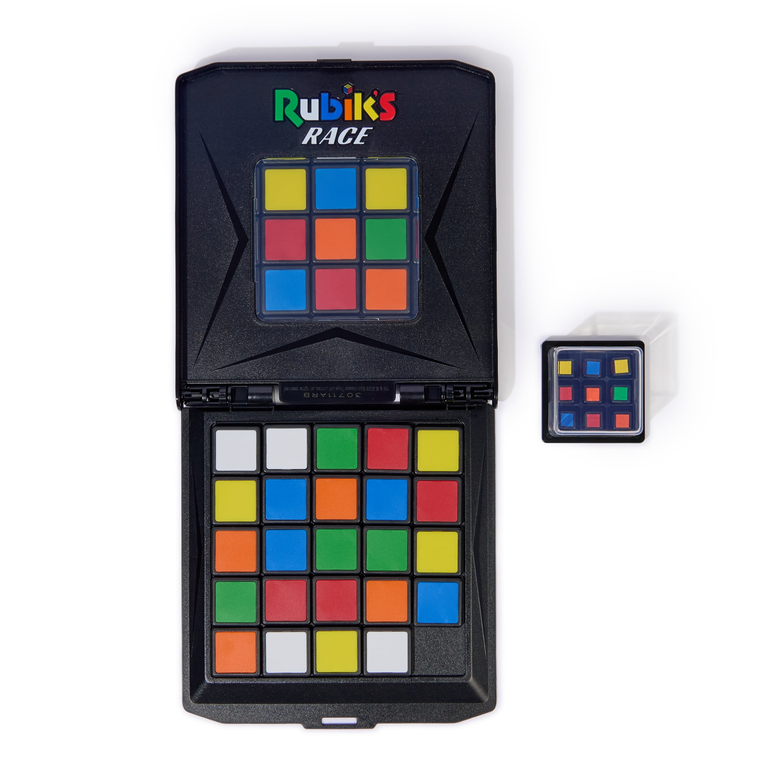Rubik’s Race, Classic Fast-Paced Strategy Sequence Brain Teaser Travel Board Game Two-Player Speed Solving Face-Off, for Adults & Kids Ages 7 and up, Packaging May Vary