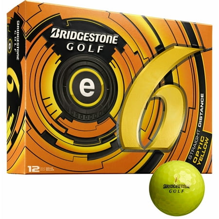 prior optic bridgestone distance balls e6 gen straight golf yellow