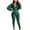 Army Green, variant on Lindreshi 2 Piece Sweat Suits for Women Fashion Women V-Neck Casual Solid Color Long Sleeve Sweatshirt+ Pant Set