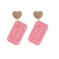 thumbnail image 2 of HongHeng Clearance Under $2.00 Valentine's Day Temperament and Fashionable Trend Versatile Earrings Jewelry Female, 2 of 6