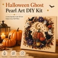 thumbnail image 2 of 4PCS Halloween Ghost Pearl Art DIY Kit, Spooky Cute 3D Diamond Painting Crafts, DIY Fall Home Decor Wall Art, Beginner DIY Seasonal Party Gifts, 2 of 6
